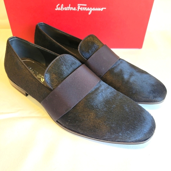 Salvatore Ferragamo Other - NWT$895 Ferragamo Bryden Calf Hair Leather Loafers